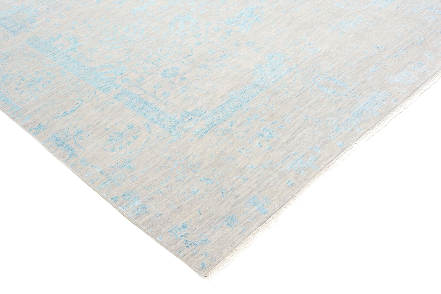 Tapis design carré  - 301 x 301 cm - bleu clair