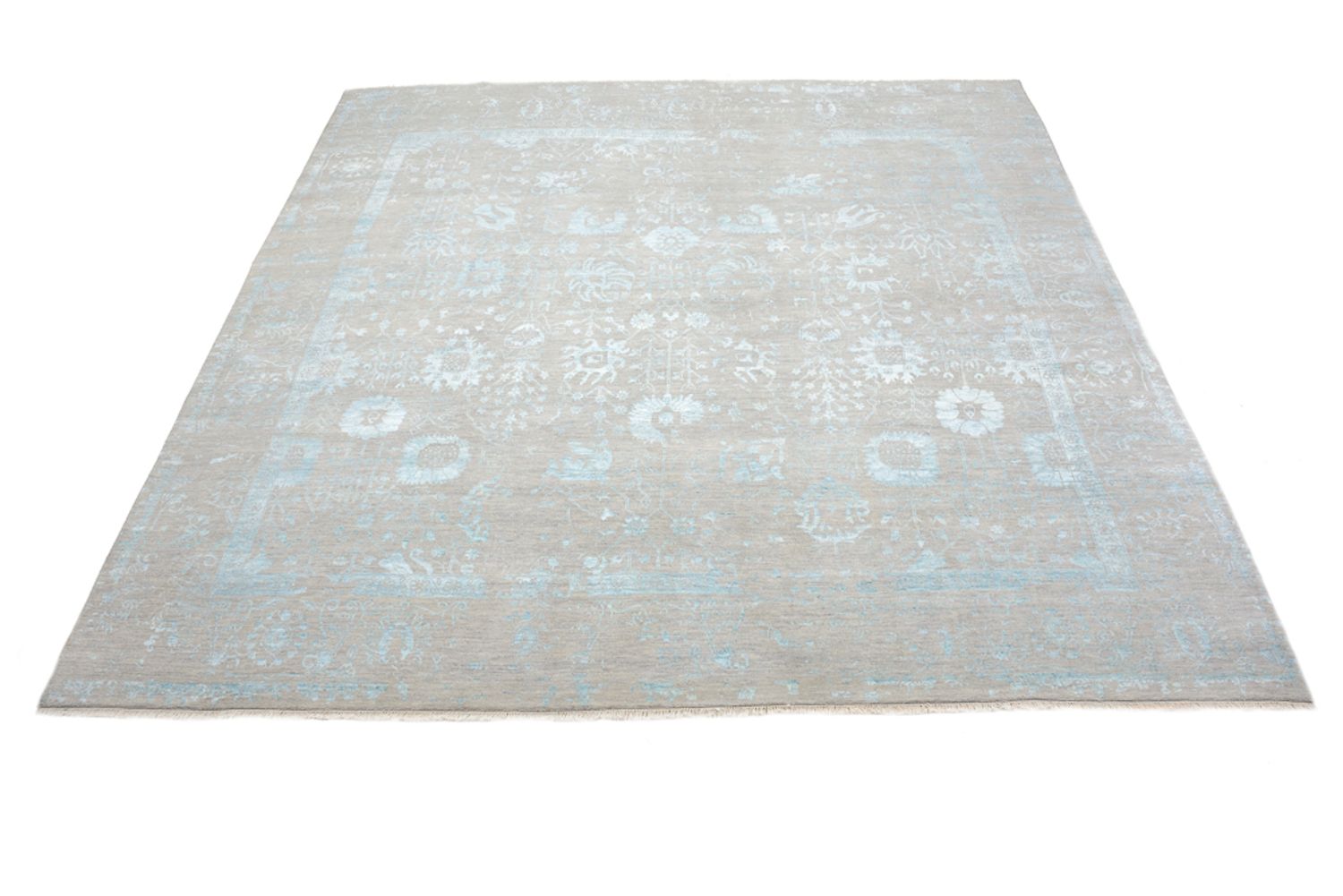 Tapis design carré  - 301 x 301 cm - bleu clair