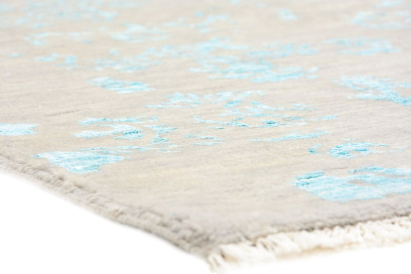Tapis design carré  - 308 x 303 cm - bleu clair