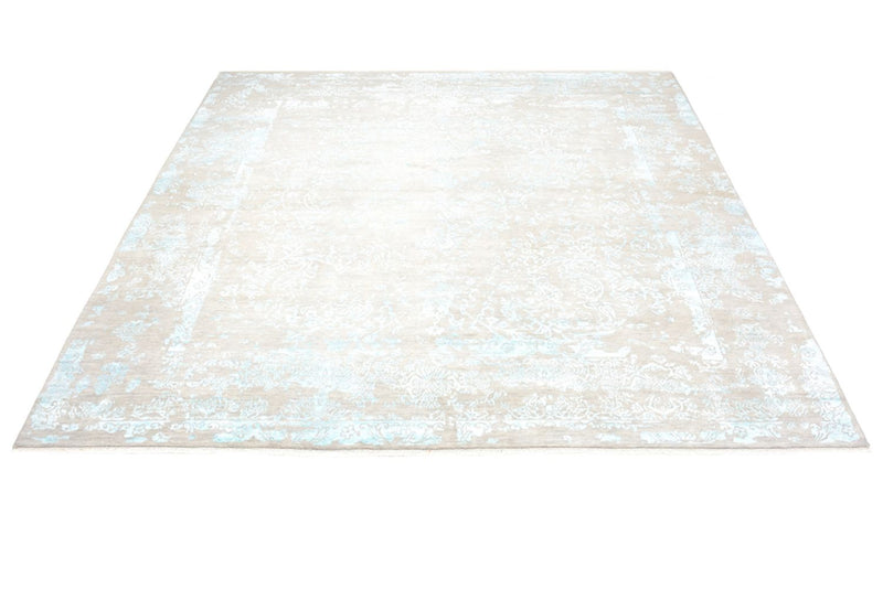 Tapis design carré  - 308 x 303 cm - bleu clair