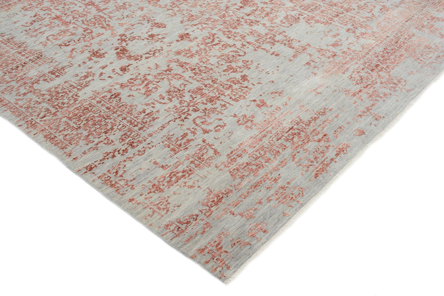 Tapis design carré  - 309 x 306 cm - rouille