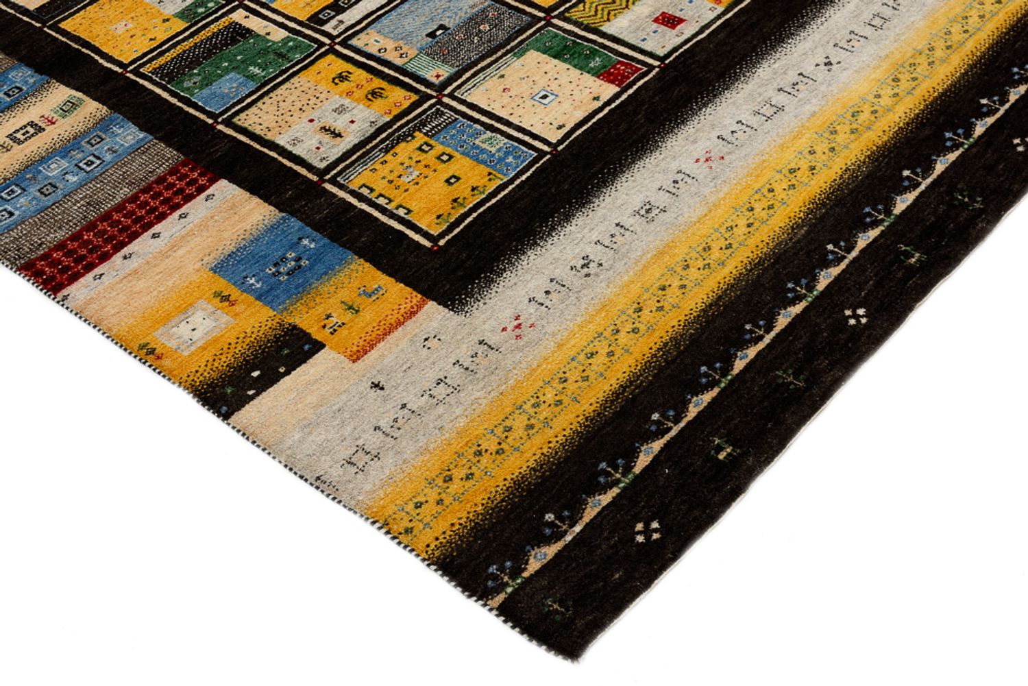 Tapis Gabbeh - Loribaft Indus - 239 x 173 cm - multicolore