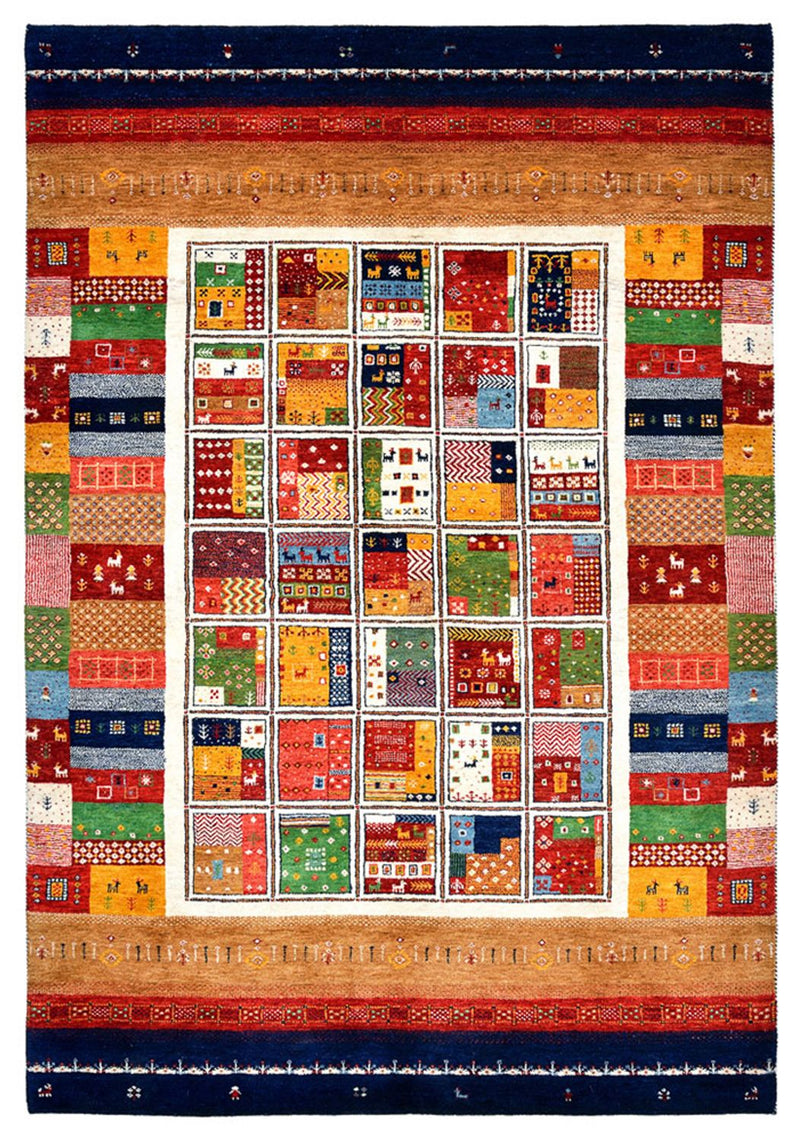 Tapis Gabbeh - Loribaft Indus - 245 x 170 cm - multicolore