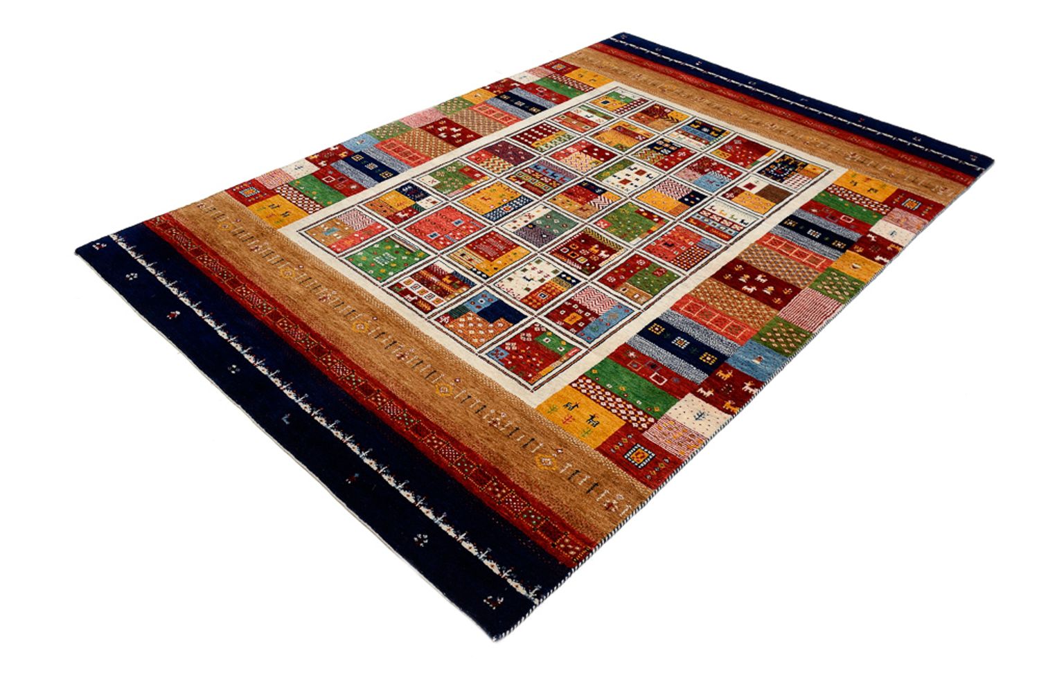 Tapis Gabbeh - Loribaft Indus - 245 x 170 cm - multicolore