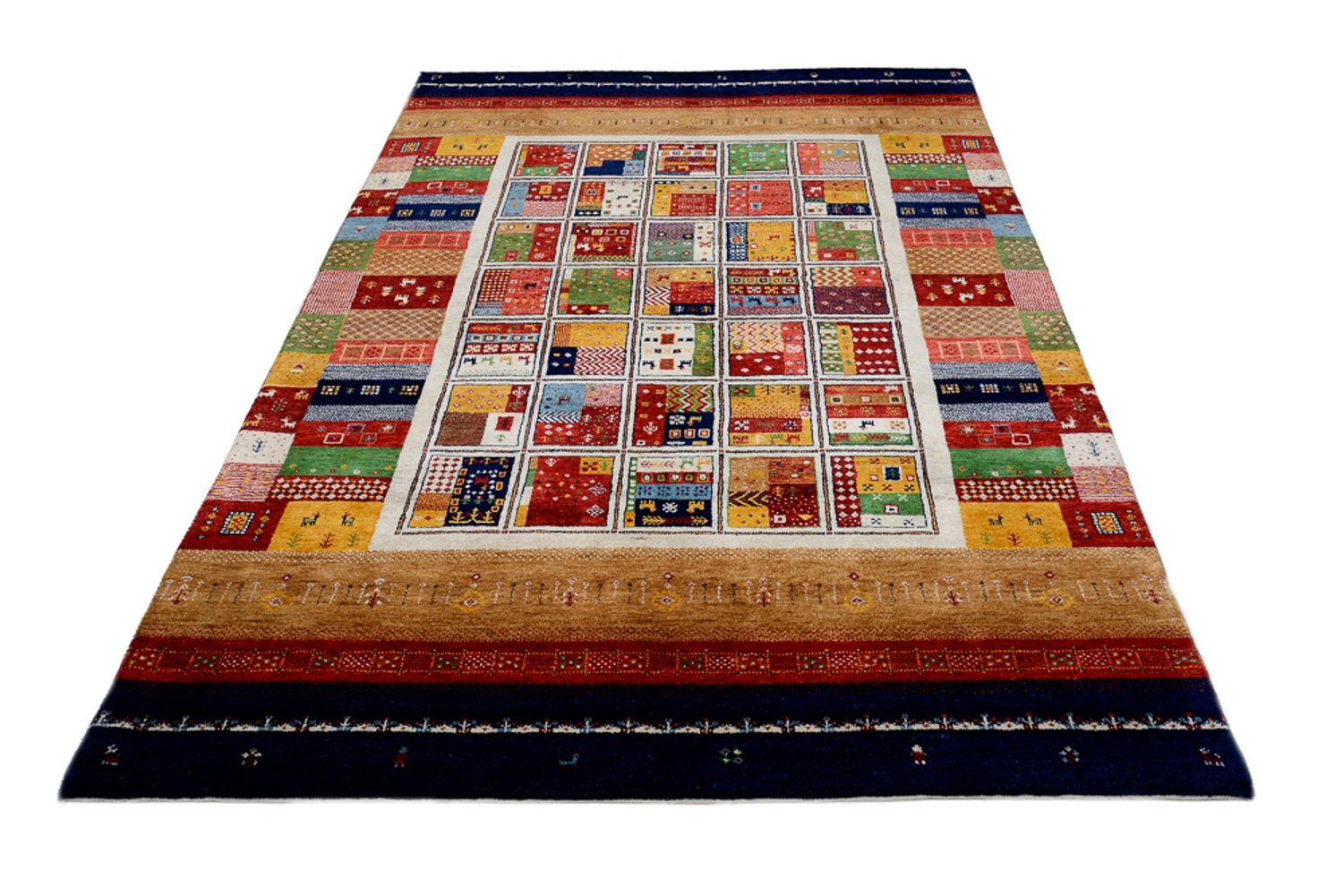 Tapis Gabbeh - Loribaft Indus - 245 x 170 cm - multicolore