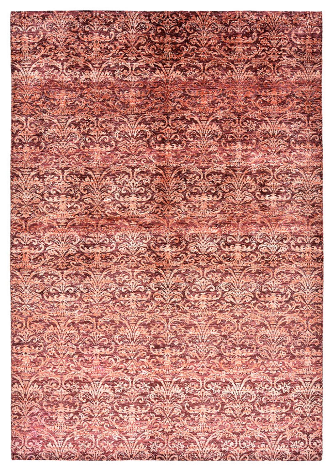 Tapis design - 246 x 172 cm - rouge clair