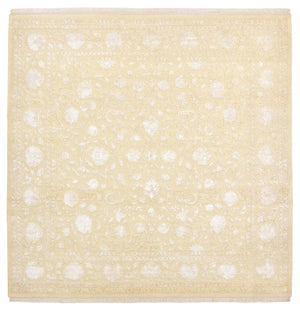 Tapis oriental carré  - 253 x 251 cm - beige clair