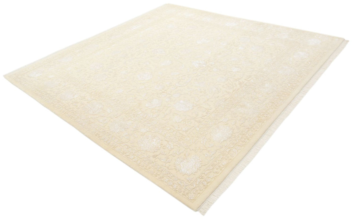 Tapis oriental carré  - 253 x 251 cm - beige clair