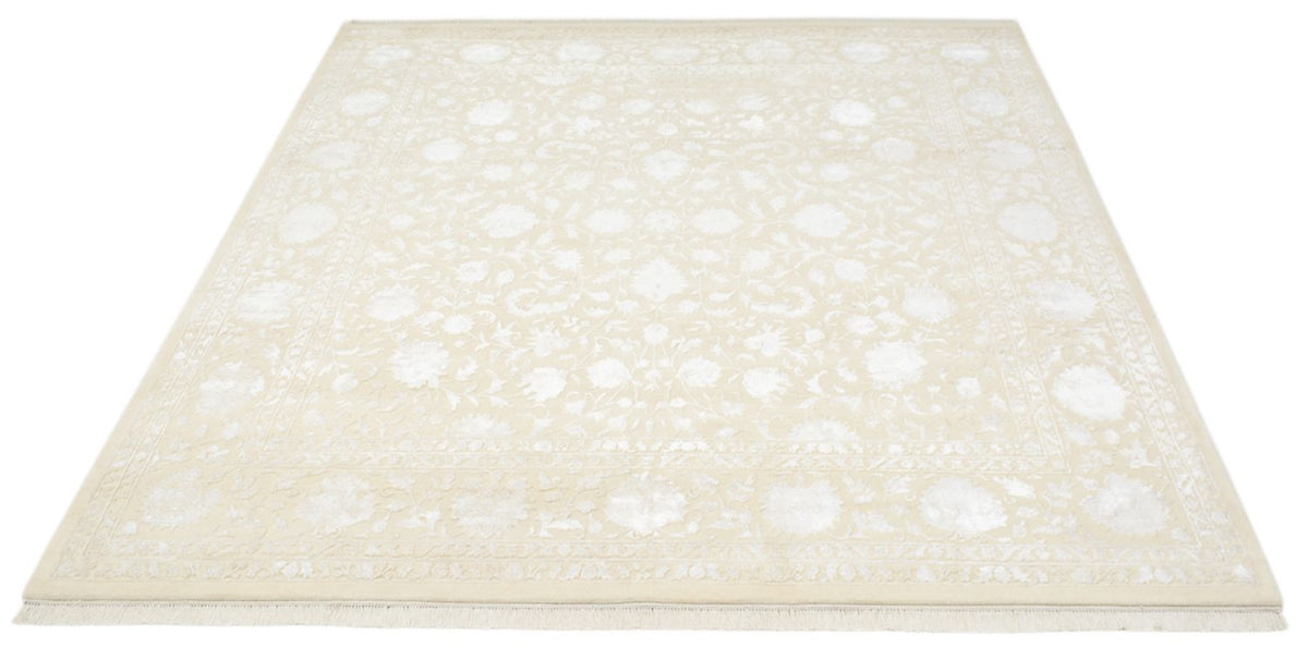 Tapis oriental carré  - 253 x 251 cm - beige clair