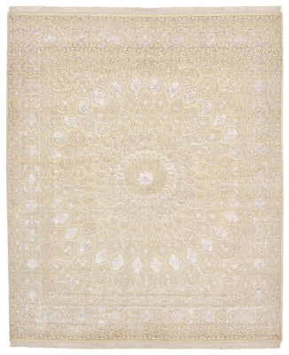 Tapis oriental - 249 x 208 cm - beige clair