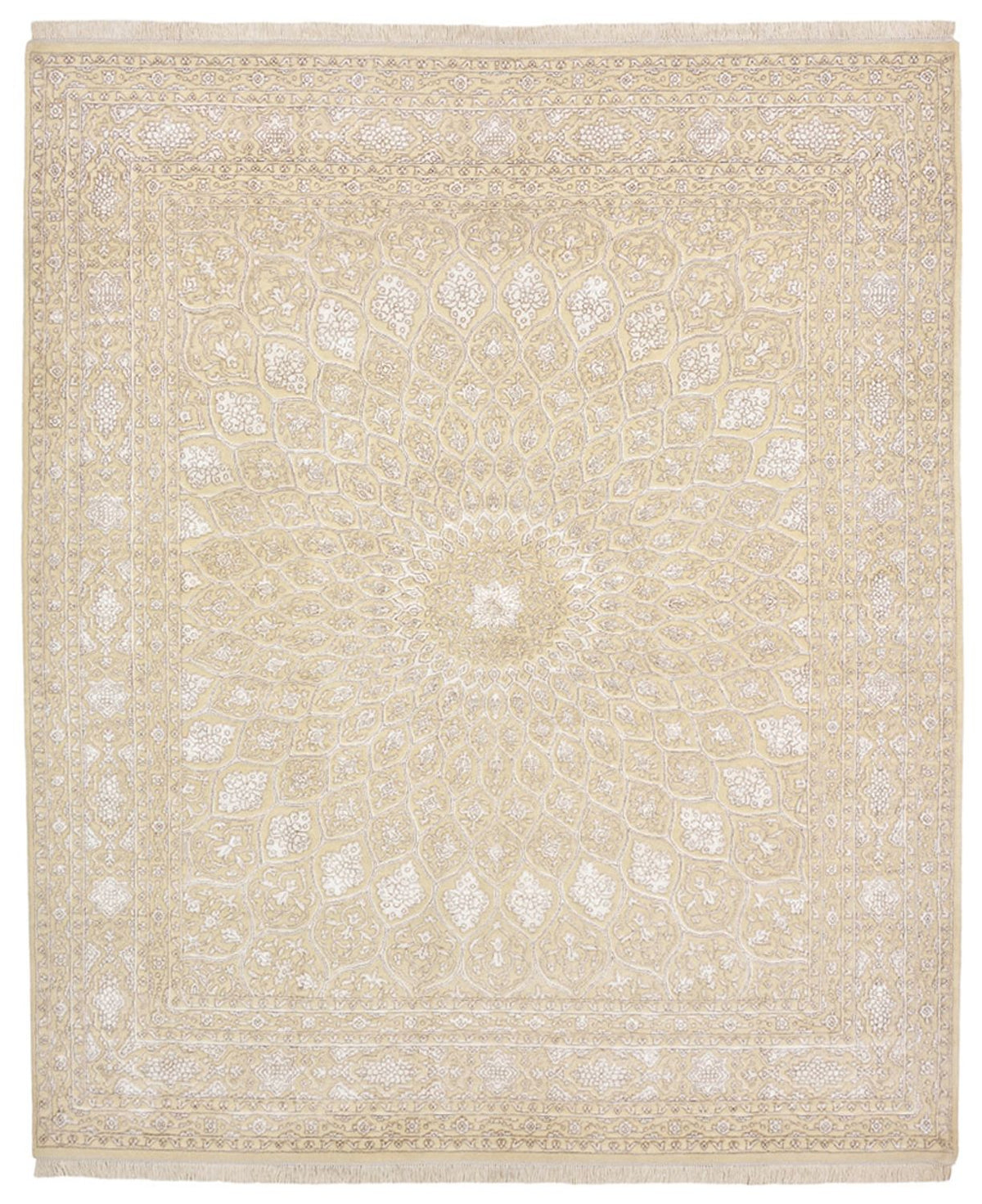 Tapis oriental - 249 x 208 cm - beige clair