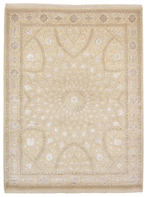 Tapis oriental - 293 x 222 cm - beige foncé