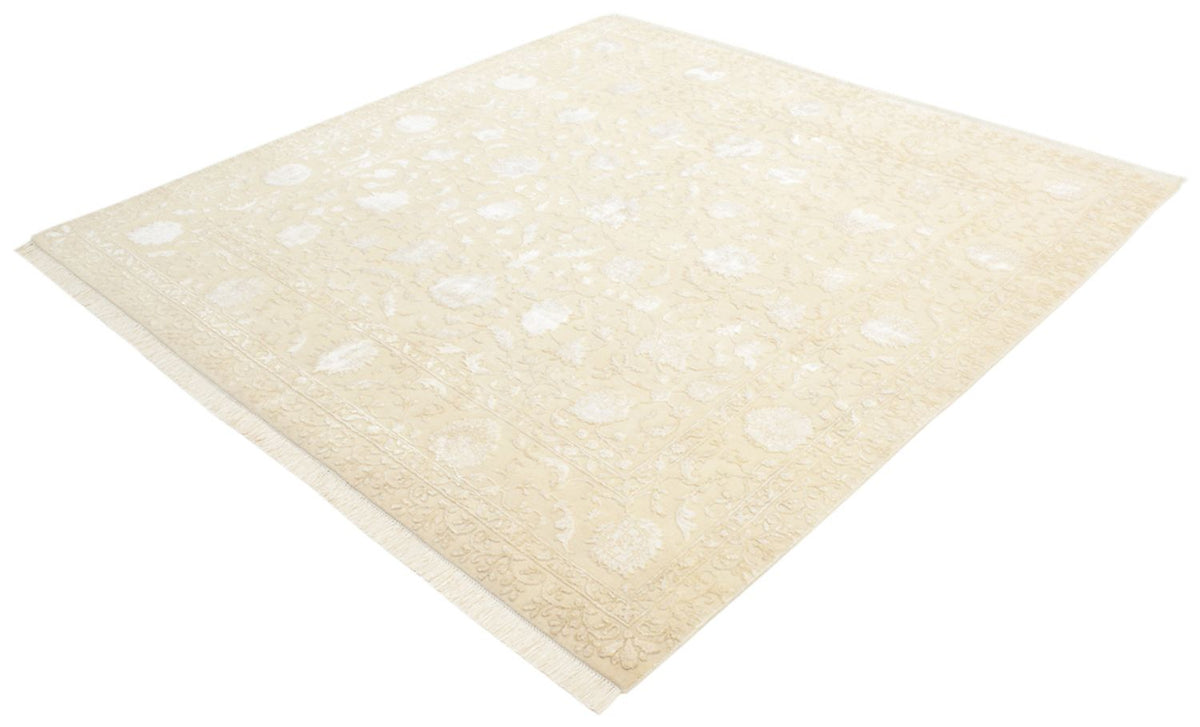 Tapis oriental carré  - 206 x 205 cm - beige clair