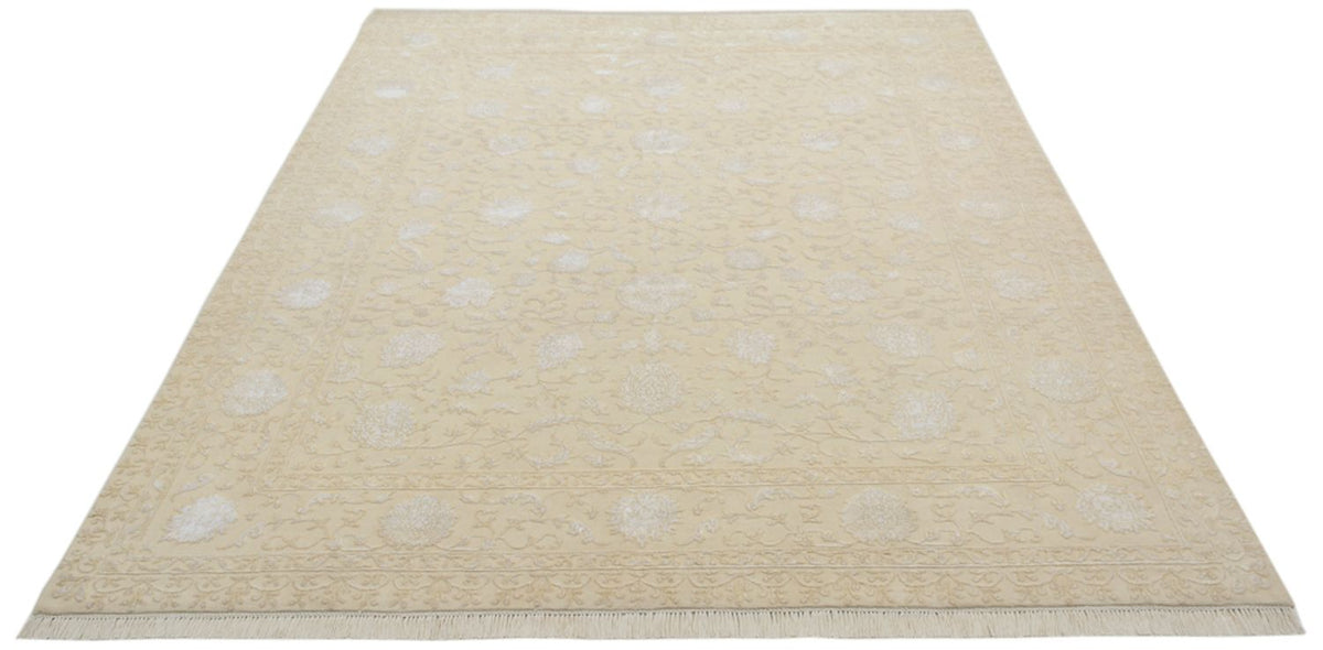 Tapis oriental - 253 x 207 cm - beige clair