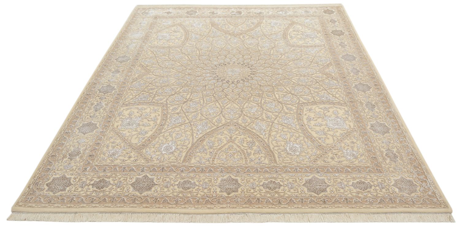 Tapis oriental - 252 x 207 cm - beige foncé