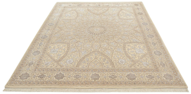 Tapis oriental - 252 x 207 cm - beige foncé
