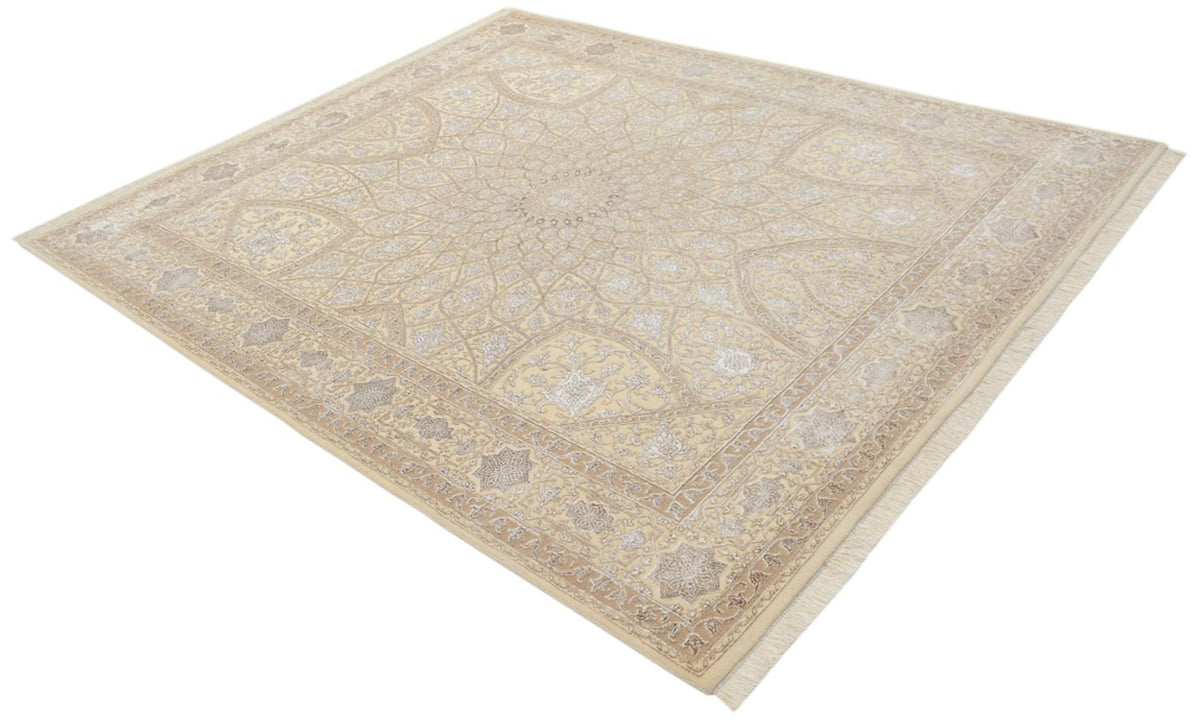 Tapis oriental - 252 x 207 cm - beige foncé
