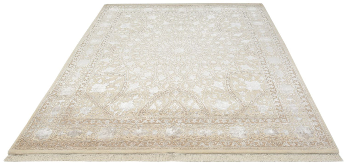 Tapis oriental - 252 x 207 cm - beige foncé
