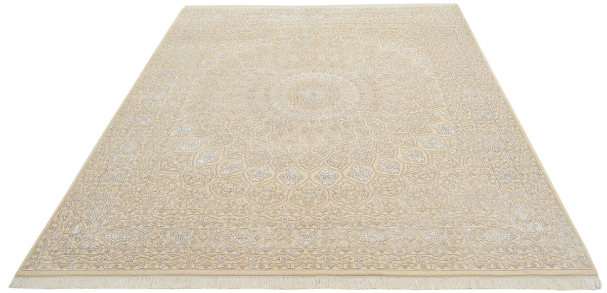 Tapis oriental - 249 x 206 cm - beige foncé