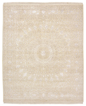 Tapis oriental - 247 x 204 cm - beige foncé