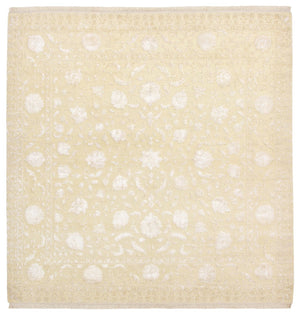Tapis oriental carré  - 255 x 250 cm - beige clair