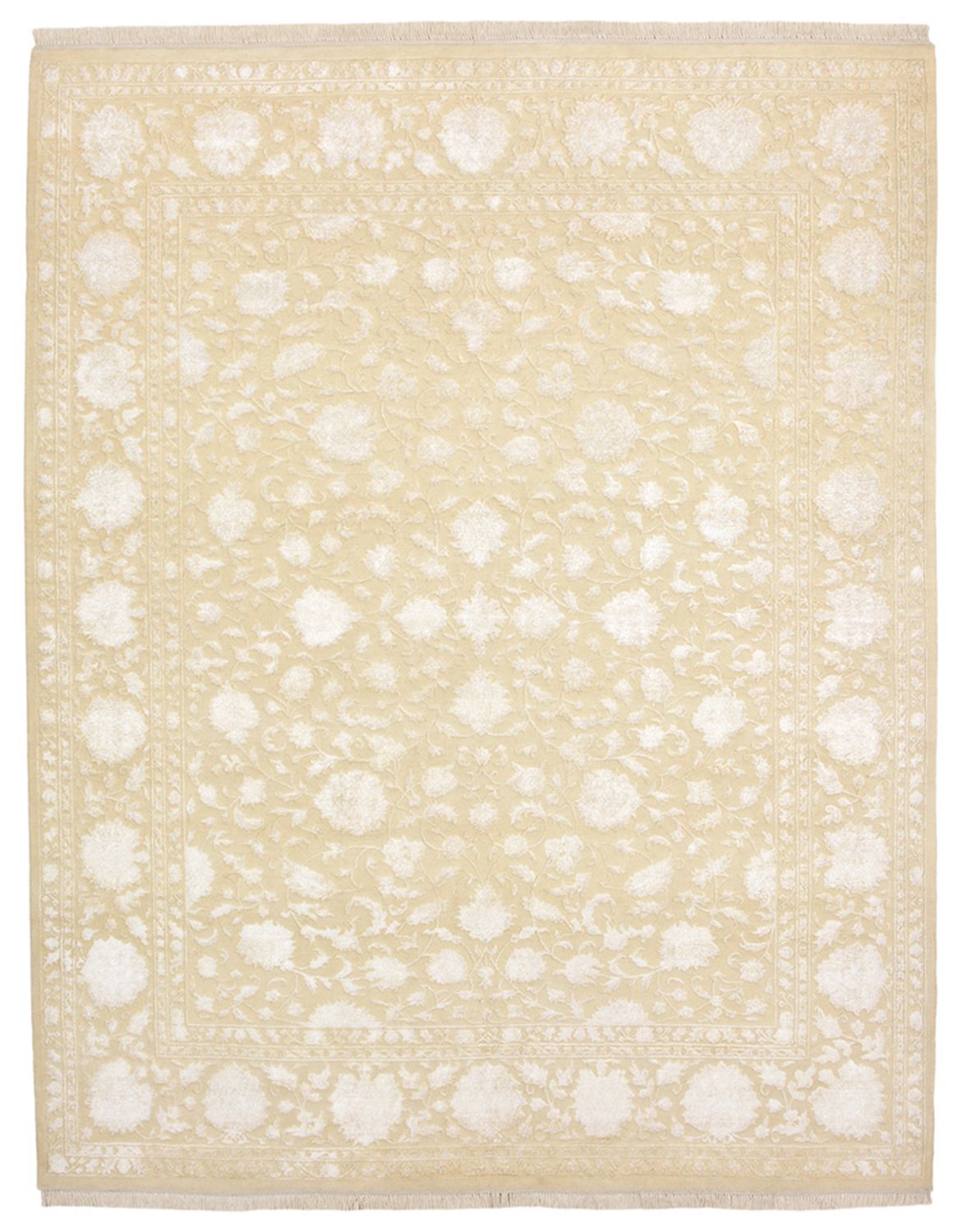 Tapis oriental - 257 x 203 cm - beige clair