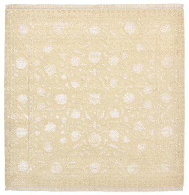 Tapis oriental carré  - 204 x 202 cm - beige clair