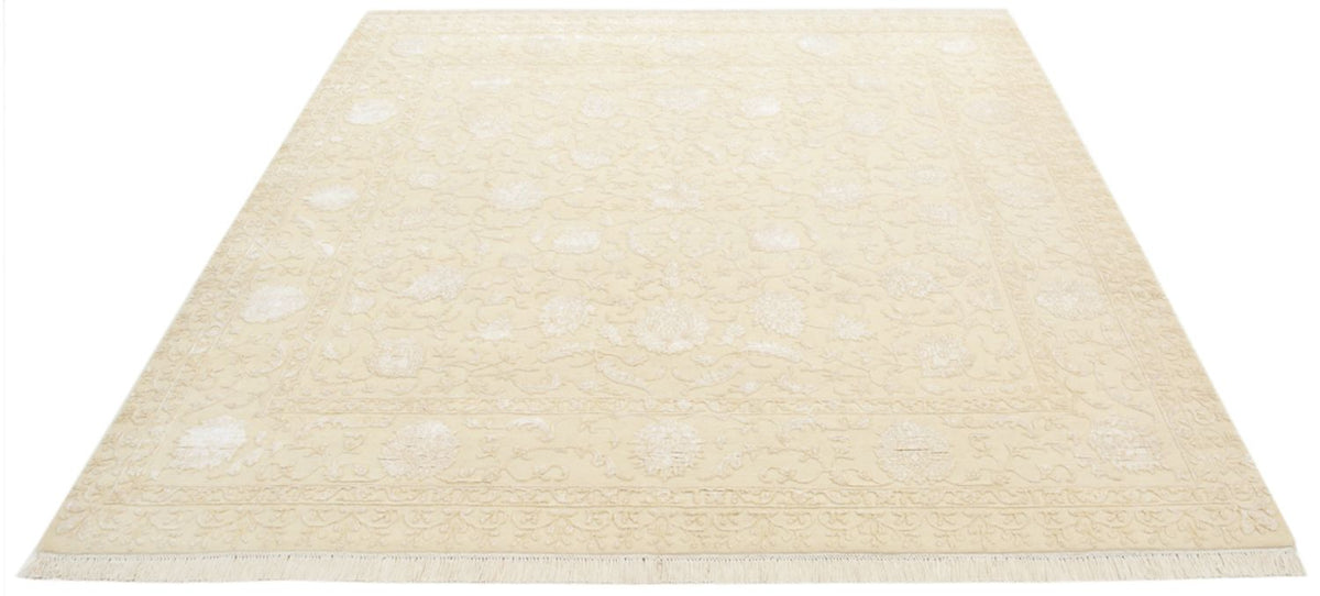 Tapis oriental carré  - 204 x 202 cm - beige clair