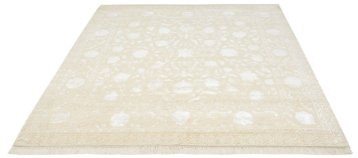 Tapis oriental carré  - 204 x 202 cm - beige clair
