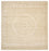 Tapis oriental carré  - 304 x 301 cm - beige foncé