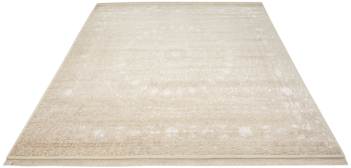 Tapis oriental carré  - 304 x 301 cm - beige foncé