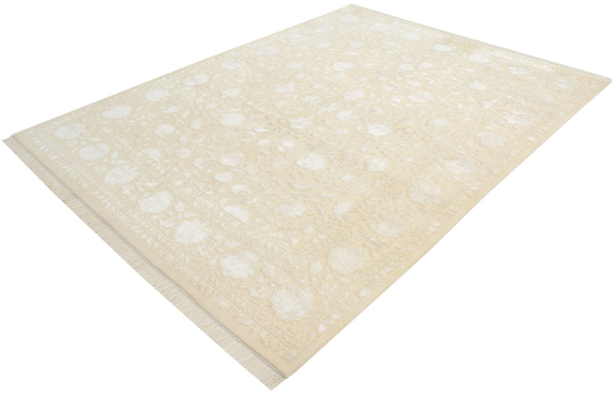 Tapis oriental - 251 x 198 cm - beige foncé