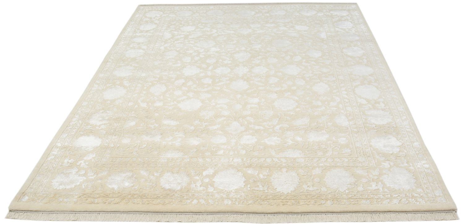 Tapis oriental - 251 x 198 cm - beige foncé