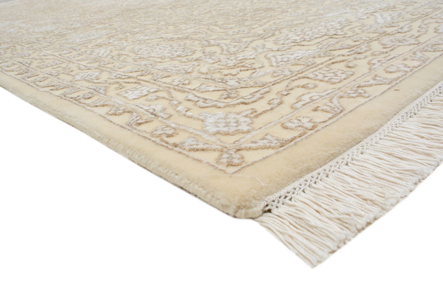 Tapis oriental carré  - 246 x 245 cm - beige foncé