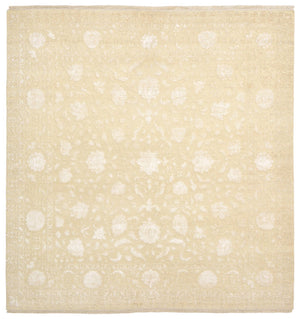 Tapis oriental carré  - 309 x 301 cm - beige clair