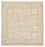 Tapis oriental carré  - 251 x 249 cm - beige foncé