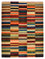 Tapis design - 201 x 153 cm - multicolore
