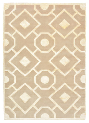 Tapis design - 240 x 170 cm - beige foncé