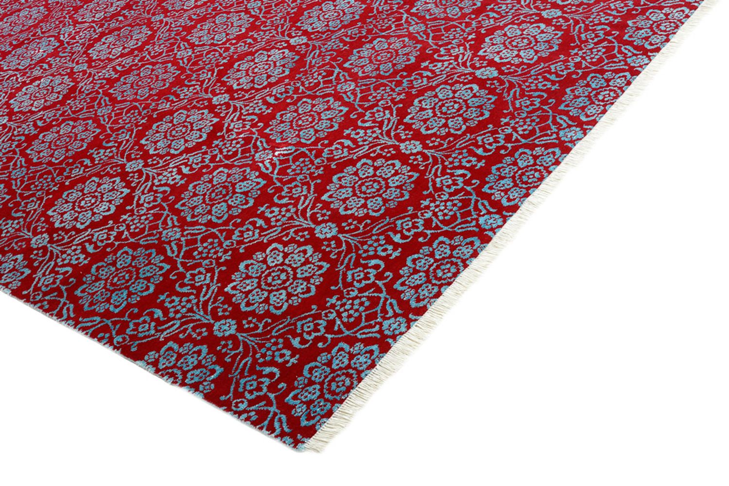 Tapis design carré  - 321 x 319 cm - rouge clair