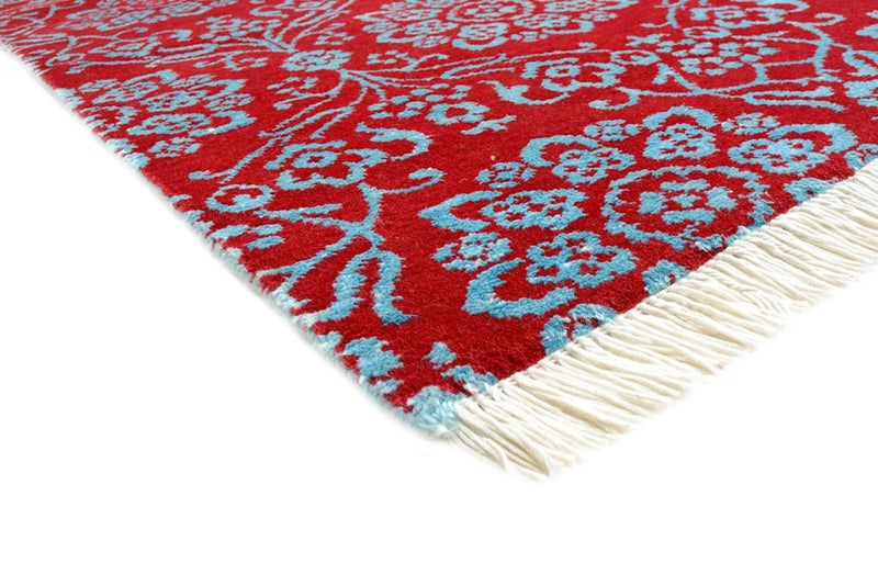 Tapis design carré  - 321 x 319 cm - rouge clair