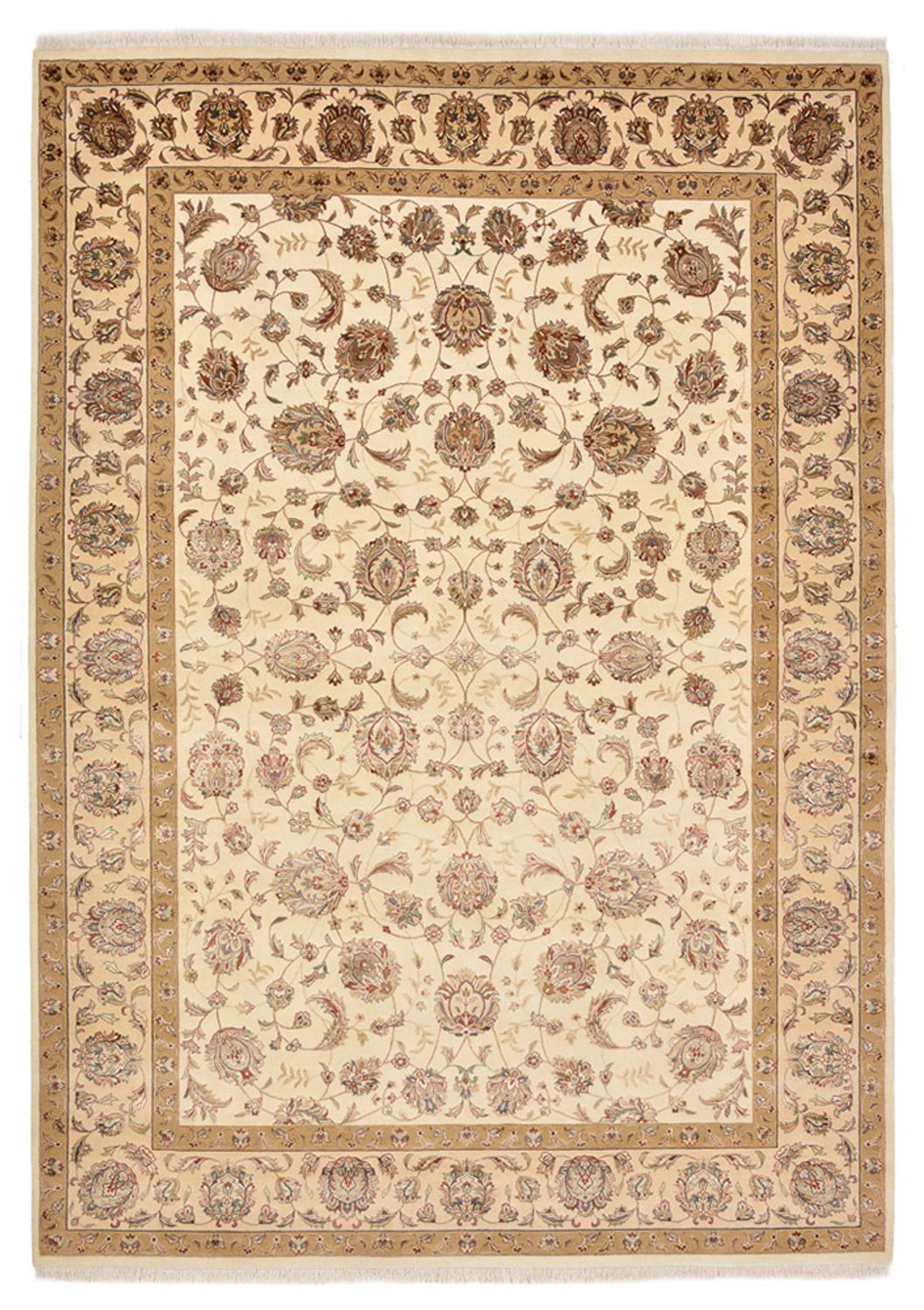 Tapis oriental - Tabriz - 305 x 217 cm - beige clair