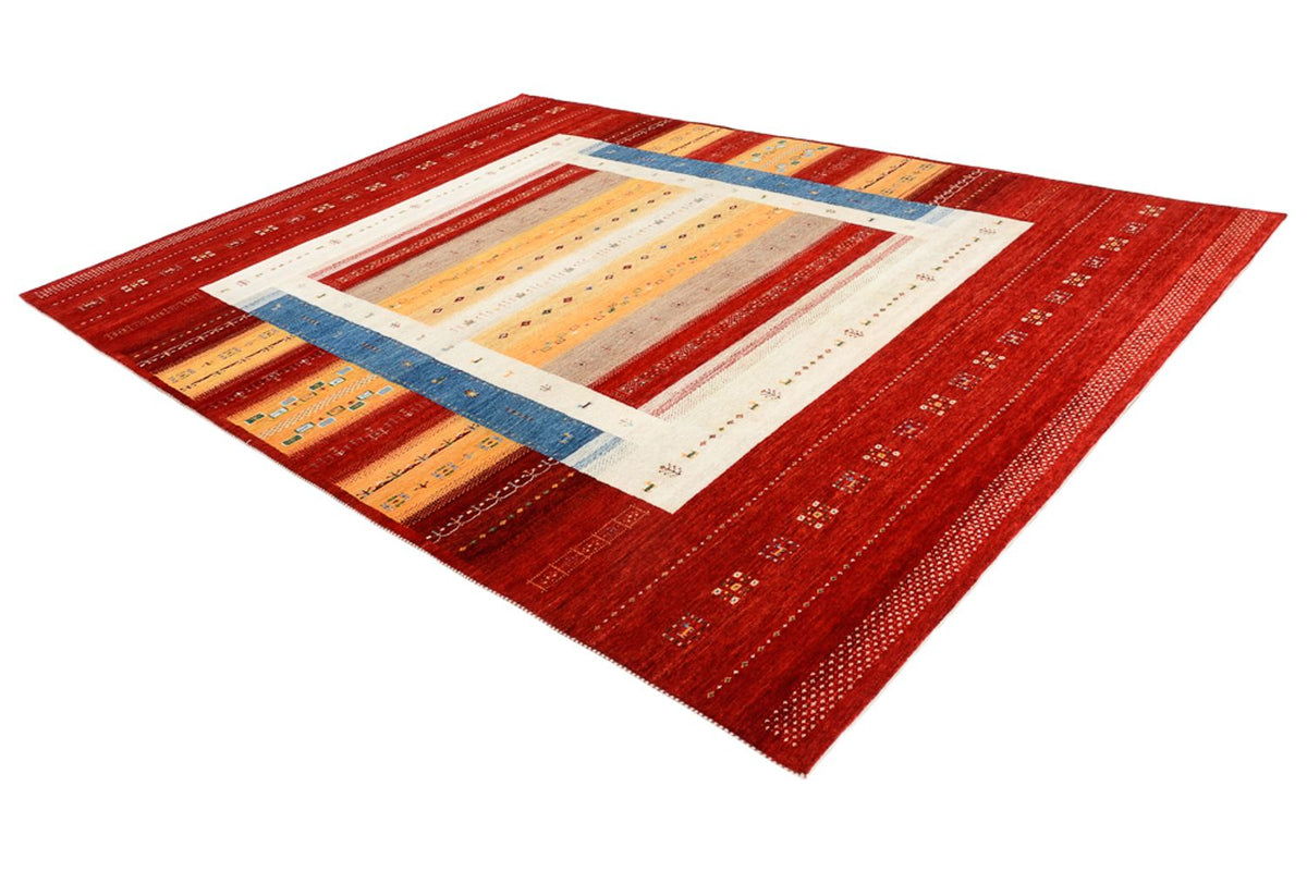 Tapis Gabbeh - Loribaft Indus carré  - 251 x 248 cm - multicolore