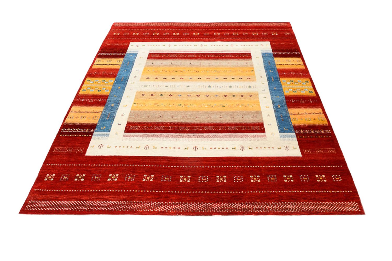 Tapis Gabbeh - Loribaft Indus - 244 x 173 cm - multicolore