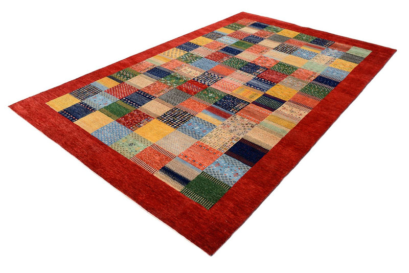 Tapis Gabbeh - Loribaft Indus - 302 x 200 cm - multicolore
