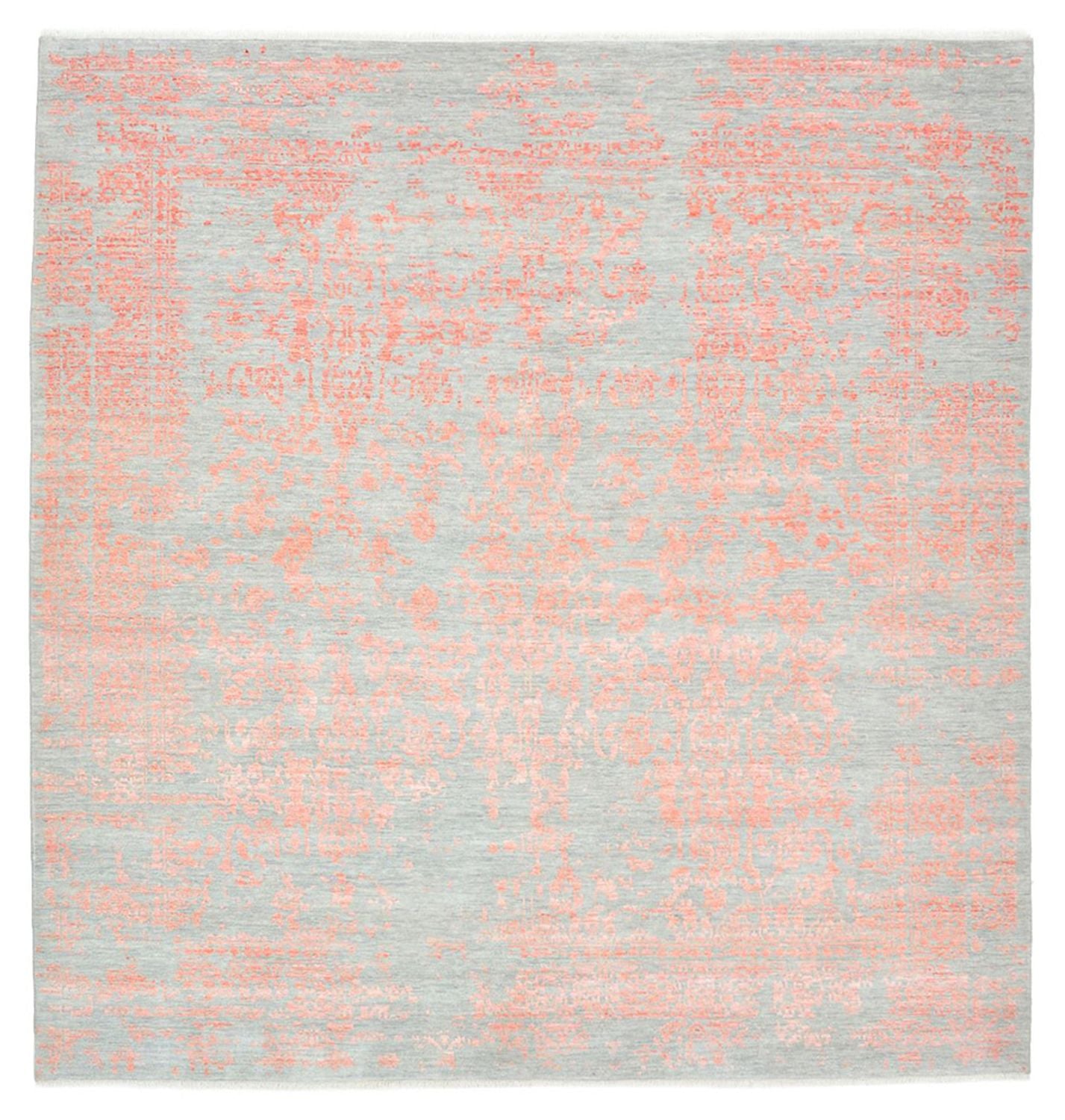 Tapis design carré  - 255 x 248 cm - orange