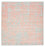 Tapis design carré  - 255 x 248 cm - orange