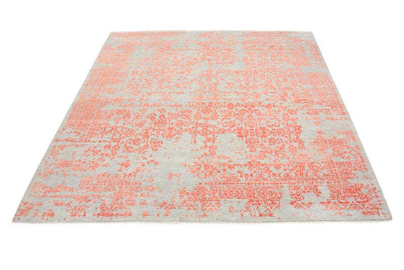Tapis design carré  - 255 x 248 cm - orange