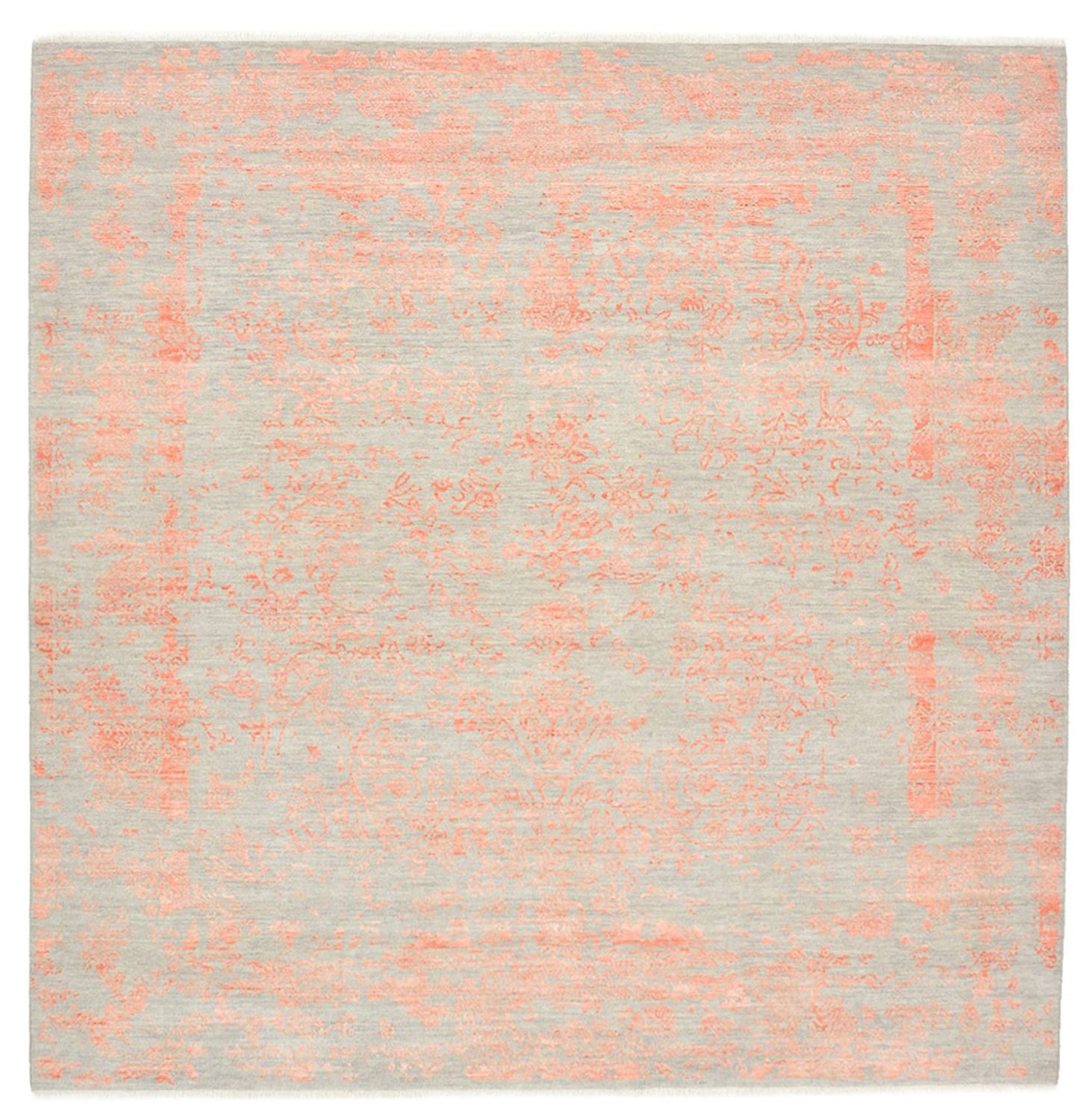 Tapis design carré  - 251 x 251 cm - orange