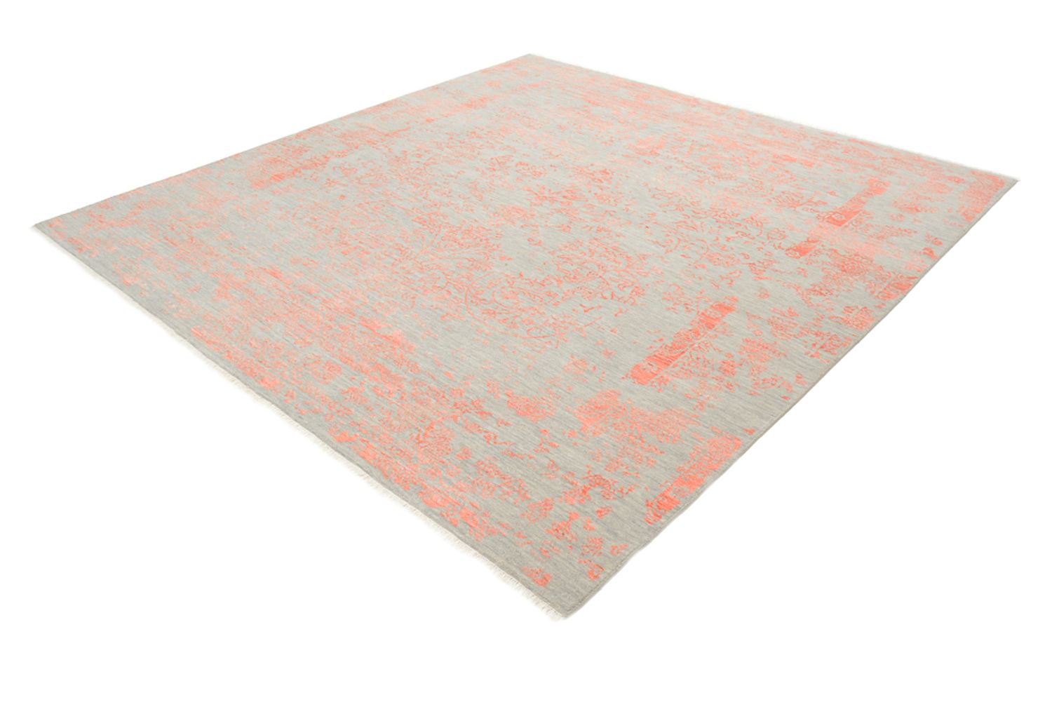 Tapis design carré  - 251 x 251 cm - orange