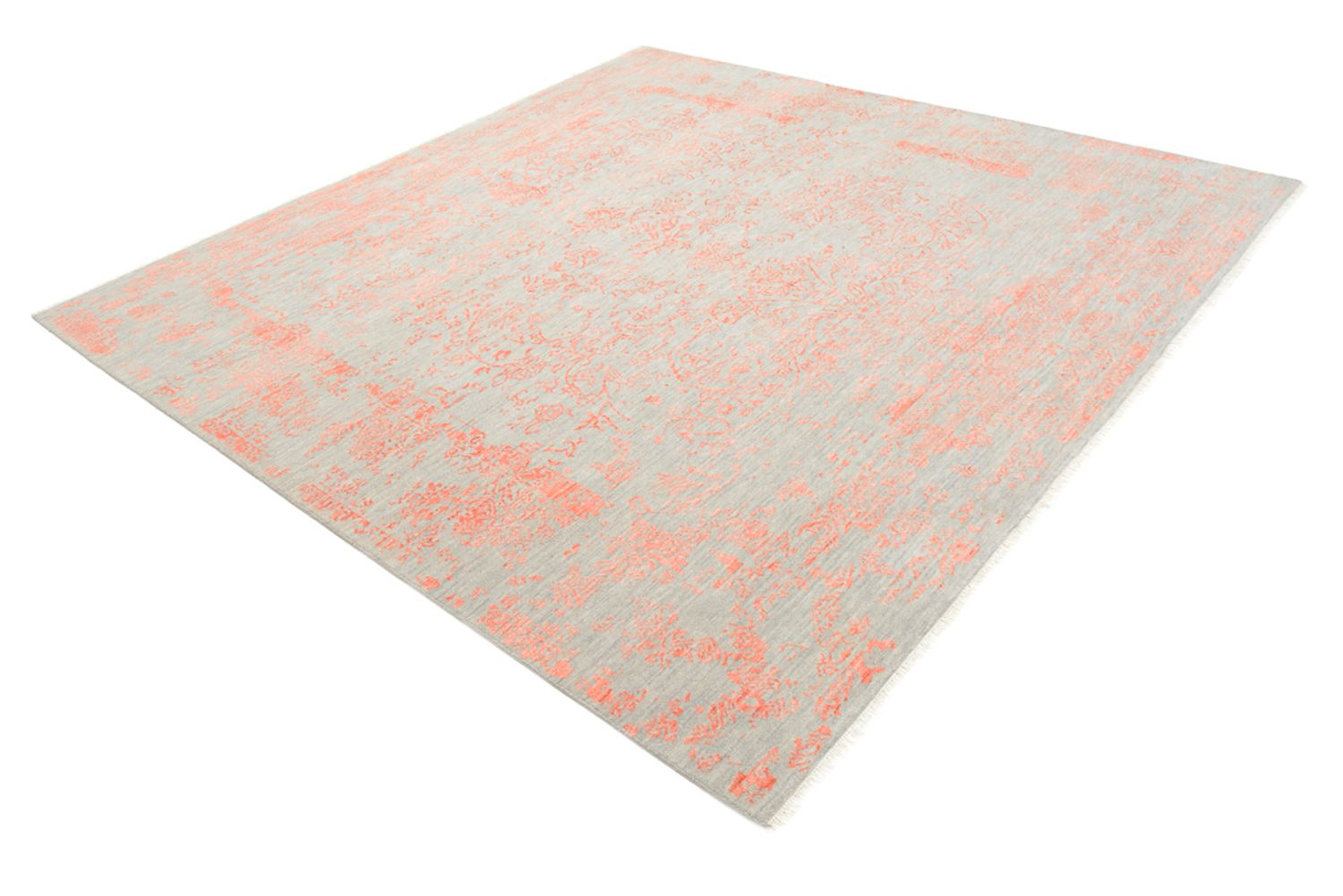 Tapis design carré  - 251 x 251 cm - orange